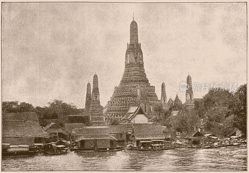 Wat Arun Ratchawararam Ratchawaramahawihan或Wat Arun是一个佛教寺庙在曼谷Yai区，泰国曼谷